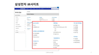 삼성전자 IR사이트
ⓒWinnerslab 7
 
