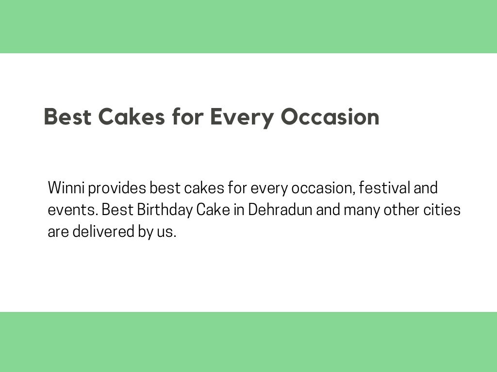 Best birthday cake cakes for every occasion in Dehradun