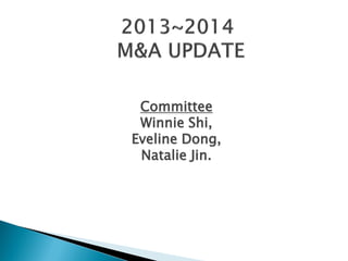 Committee
Winnie Shi,
Eveline Dong,
Natalie Jin.
 