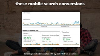 #winningmobile at #searchstarsSE by @aleyda from @orainti
these mobile search conversions
 