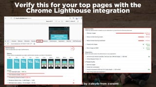 #winningmobile at #searchstarsSE by @aleyda from @orainti
Verify this for your top pages with the  
Chrome Lighthouse inte...