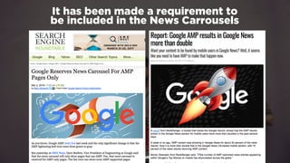 #winningmobile at #learninbound by @aleyda from @orainti
It has been made a requirement to  
be included in the News Carrousels
 