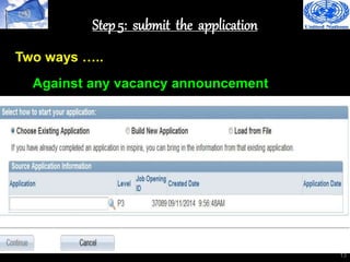 Winning a UN Job 5 (Application Procedure and Meeting the Criteria) | PPTX