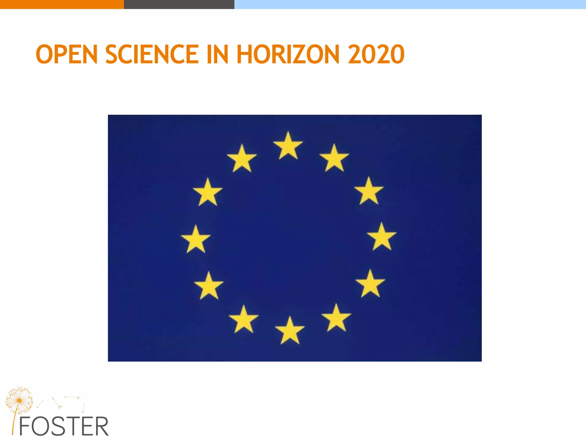 OPEN SCIENCE IN HORIZON 2020
 
