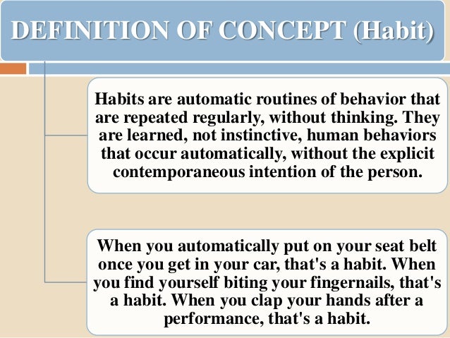 define habits