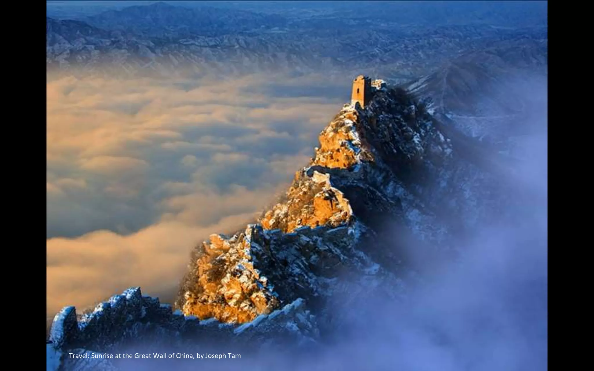 Travel: Sunrise at the Great Wall of China, by Joseph Tam
 