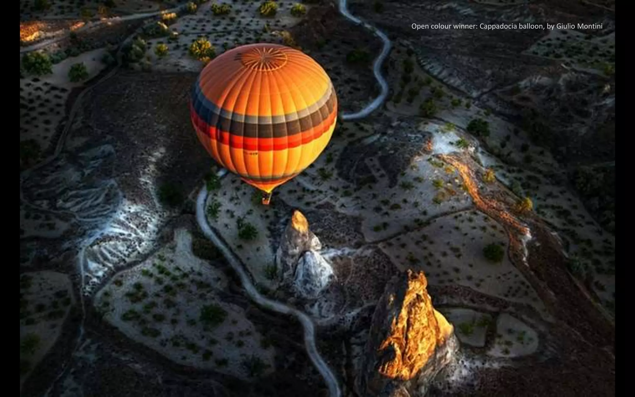 Open colour winner: Cappadocia balloon, by Giulio Montini
 