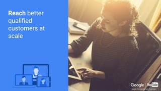 Google Confidential and Proprietary
Reach better
qualified
customers at
scale
Google Confidential and Proprietary
 