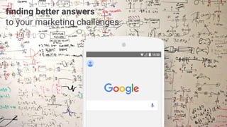 finding better answers
to your marketing challenges
 