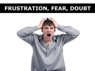 FRUSTRATION, FEAR, DOUBT
 