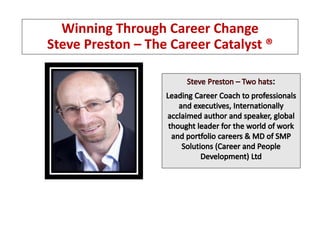 Winning Through Career Change
Steve Preston – The Career Catalyst ®
 