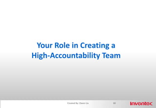 The Cross-Functional Team72Created By: Owen Liu