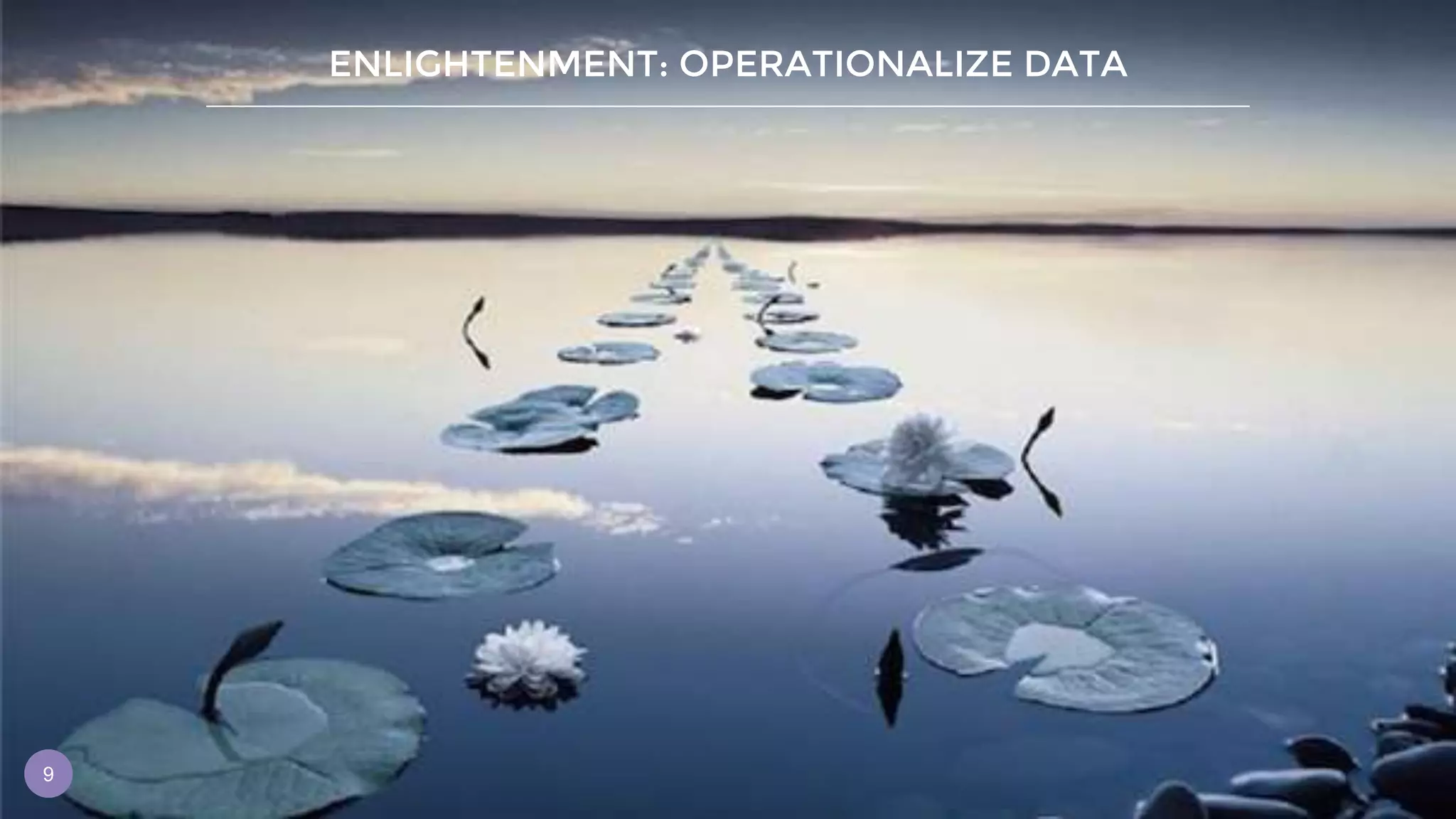 ENLIGHTENMENT: OPERATIONALIZE DATA
9