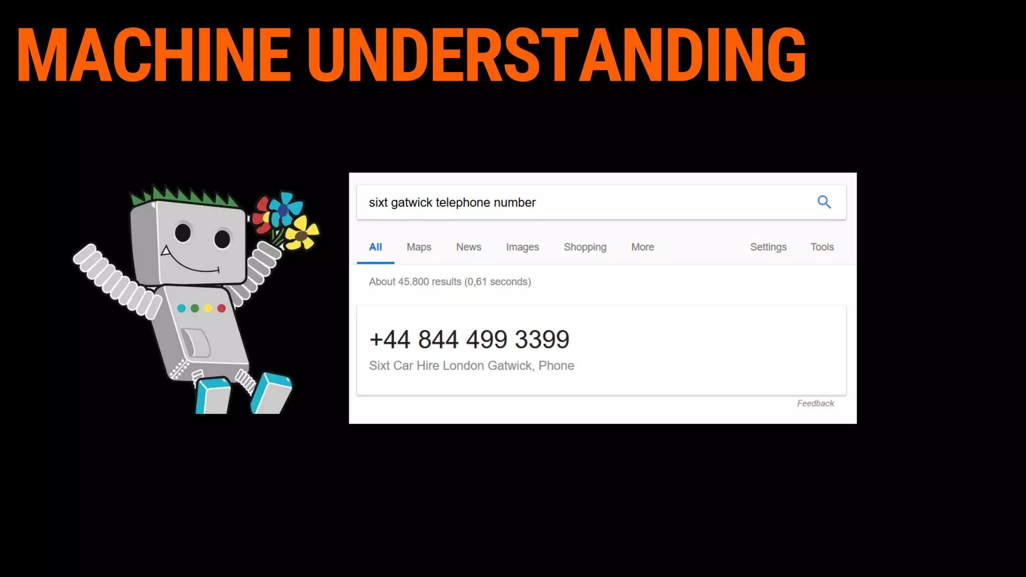 MACHINE UNDERSTANDING
 