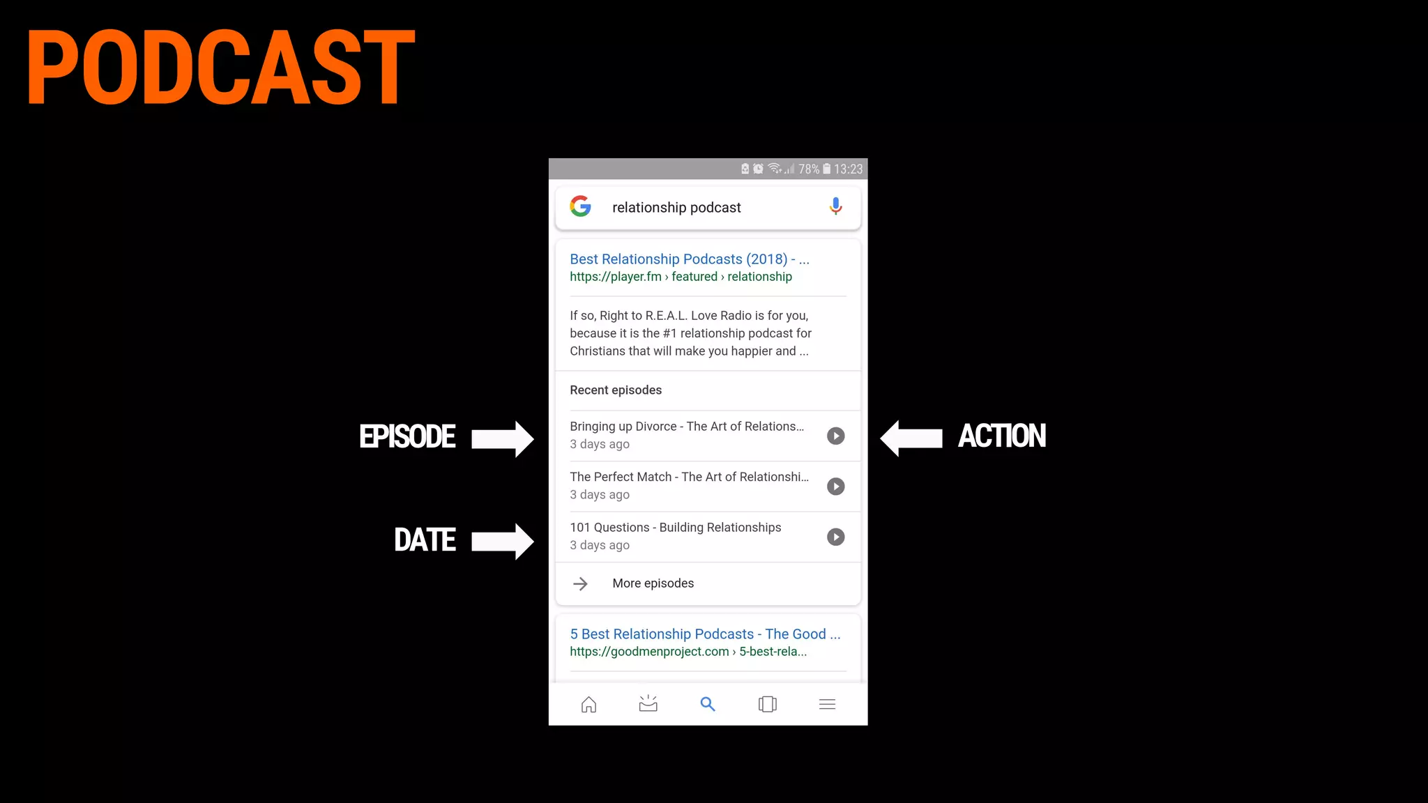 PODCAST
EPISODE
DATE
ACTION
 