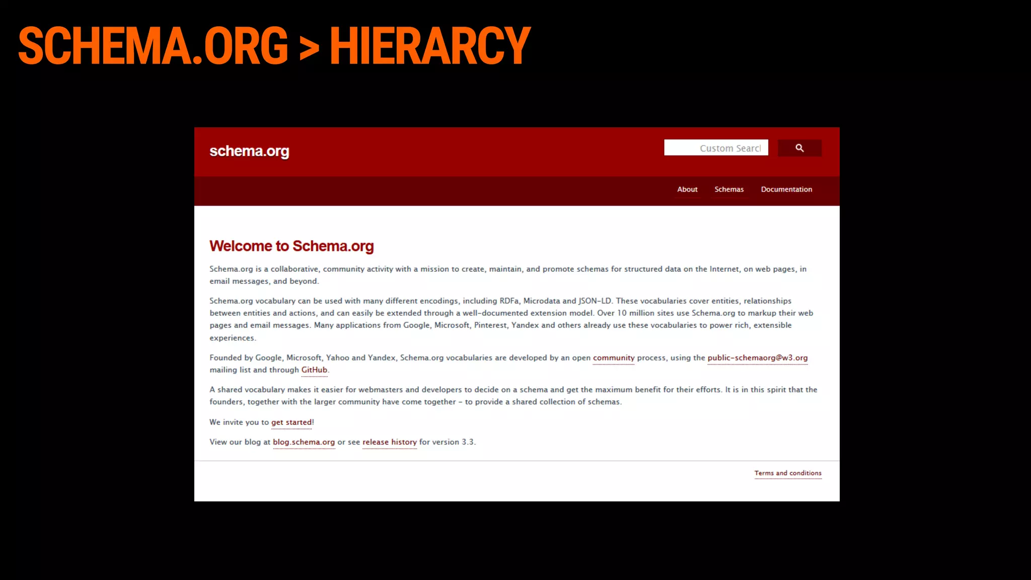 SCHEMA.ORG>HIERARCY
 