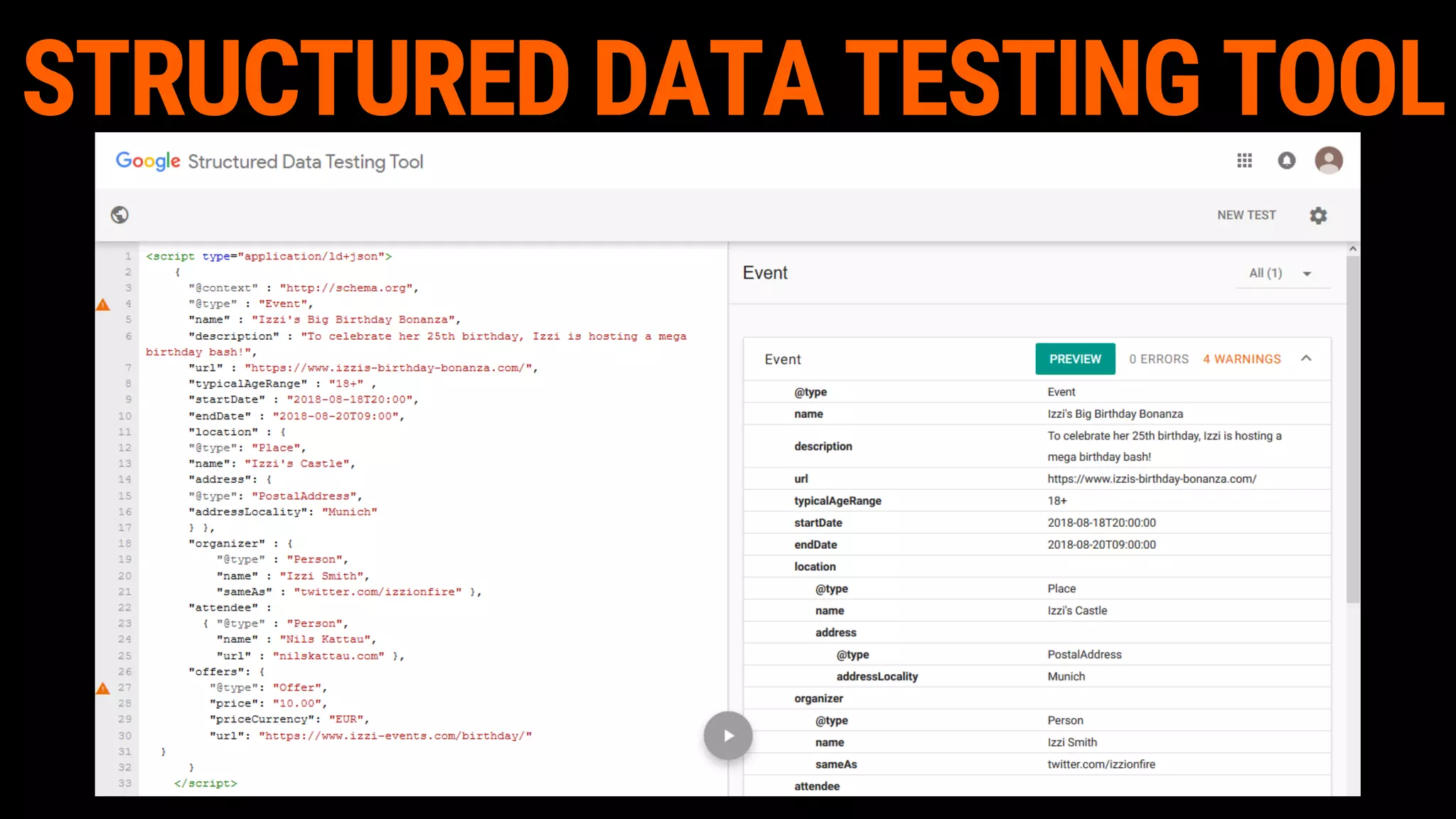 STRUCTURED DATA TESTING TOOL
 