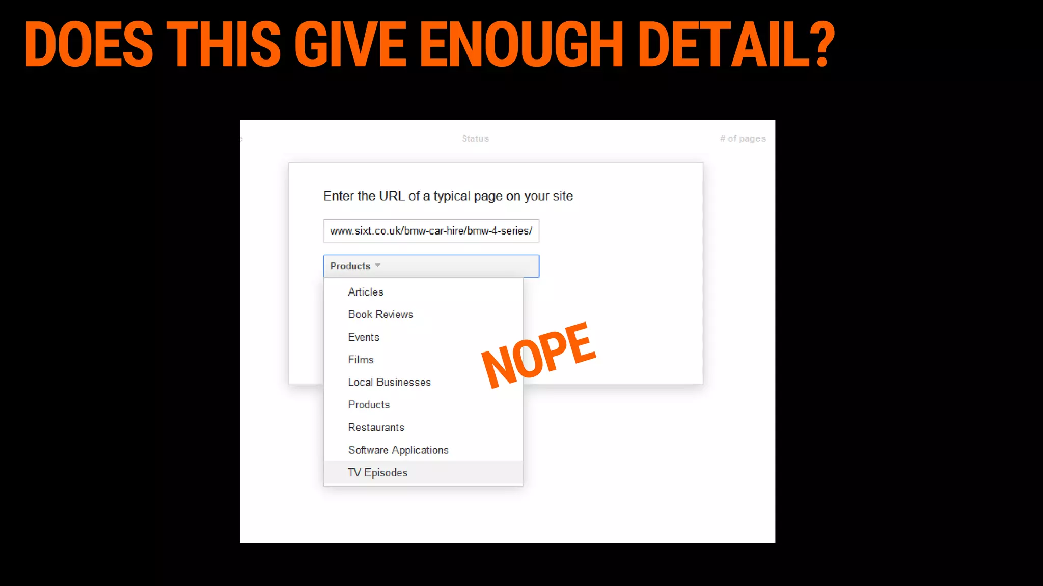 DOES THIS GIVE ENOUGH DETAIL?
 