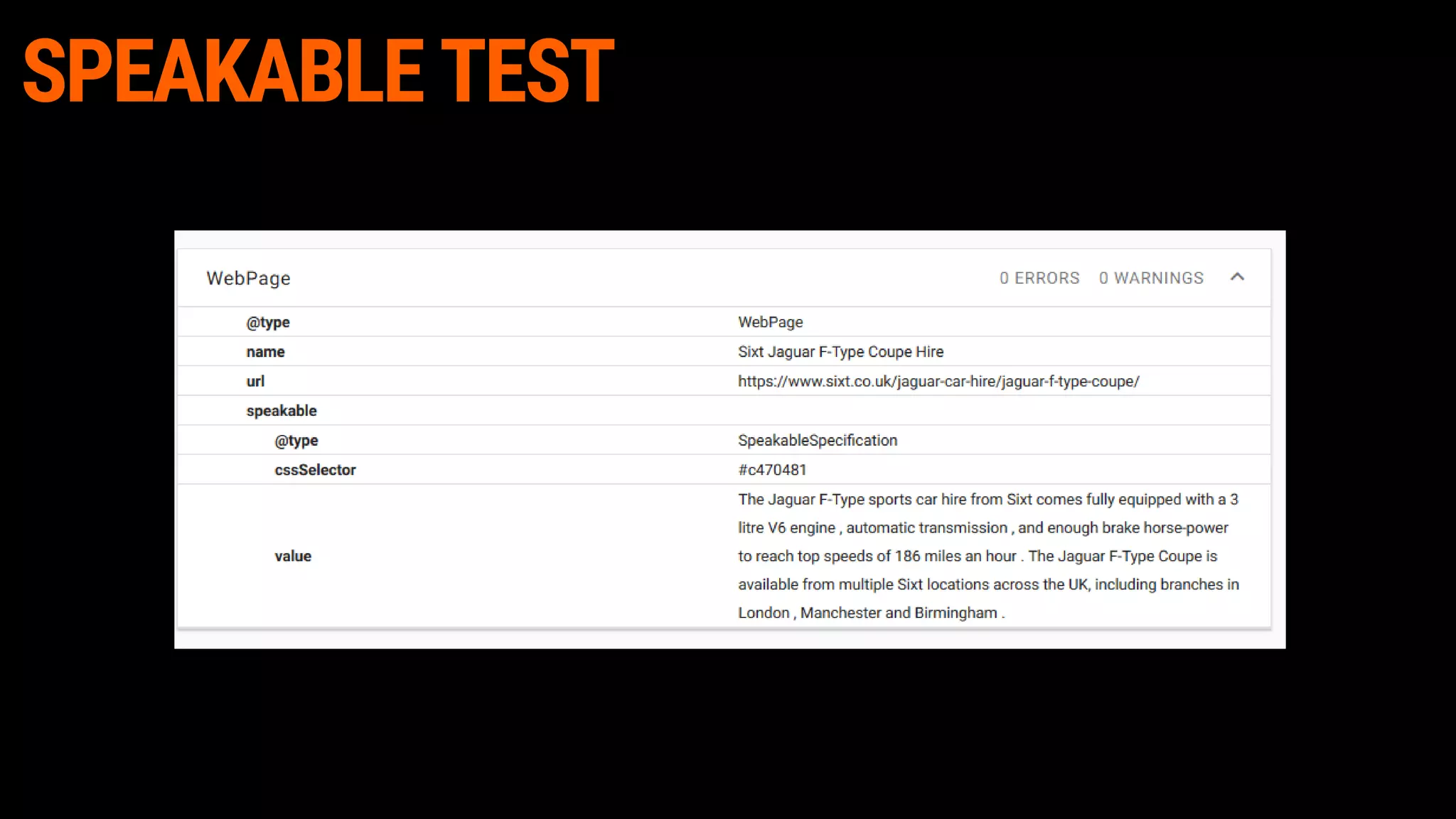 SPEAKABLE TEST
 