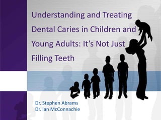 Understanding and Treating
Dental Caries in Children and
Young  Adults:  It’s  Not  Just  
Filling Teeth



 Dr. Stephen Abrams
 Dr. Ian McConnachie
 
