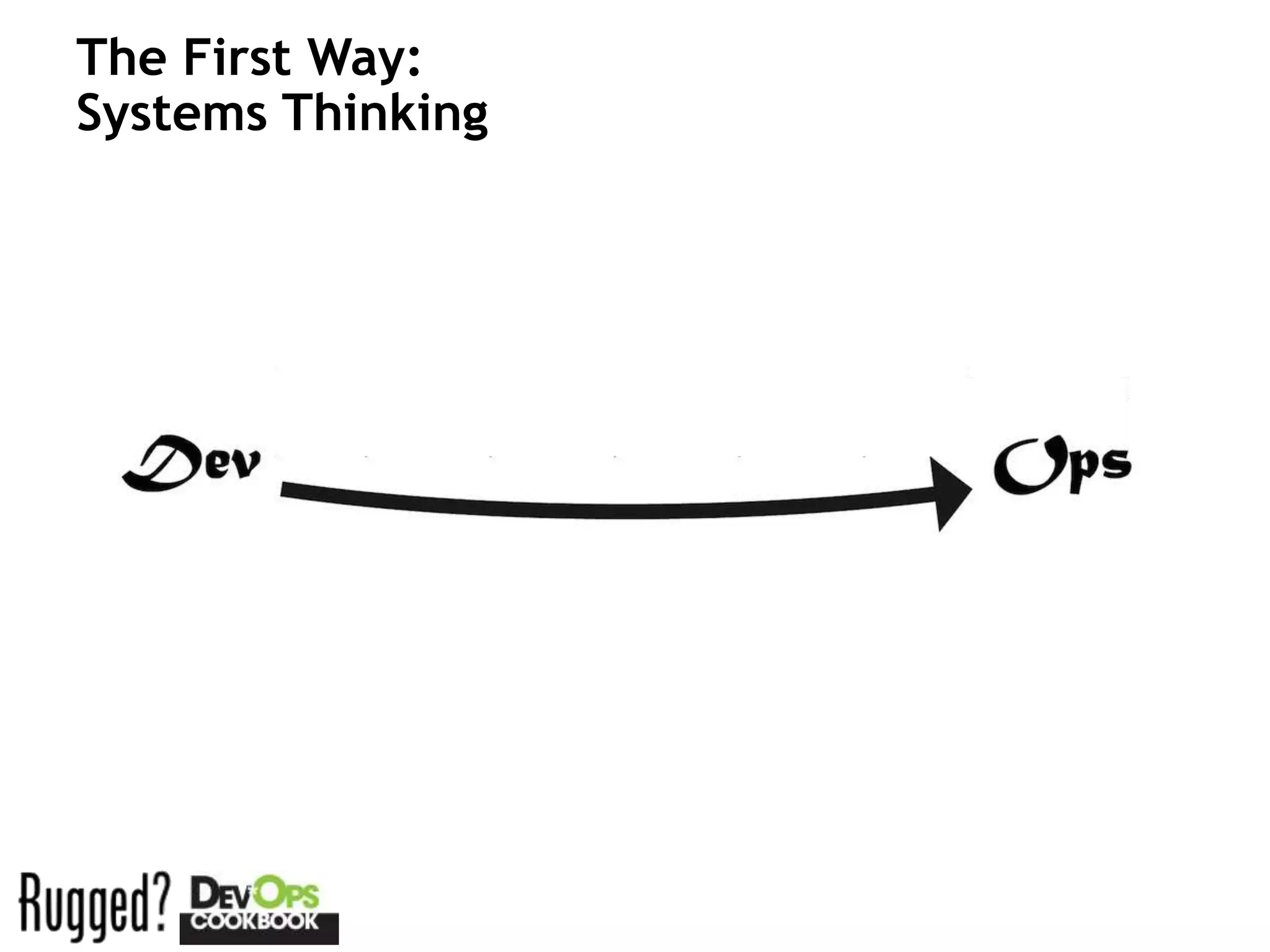 The First Way:
Systems Thinking
 