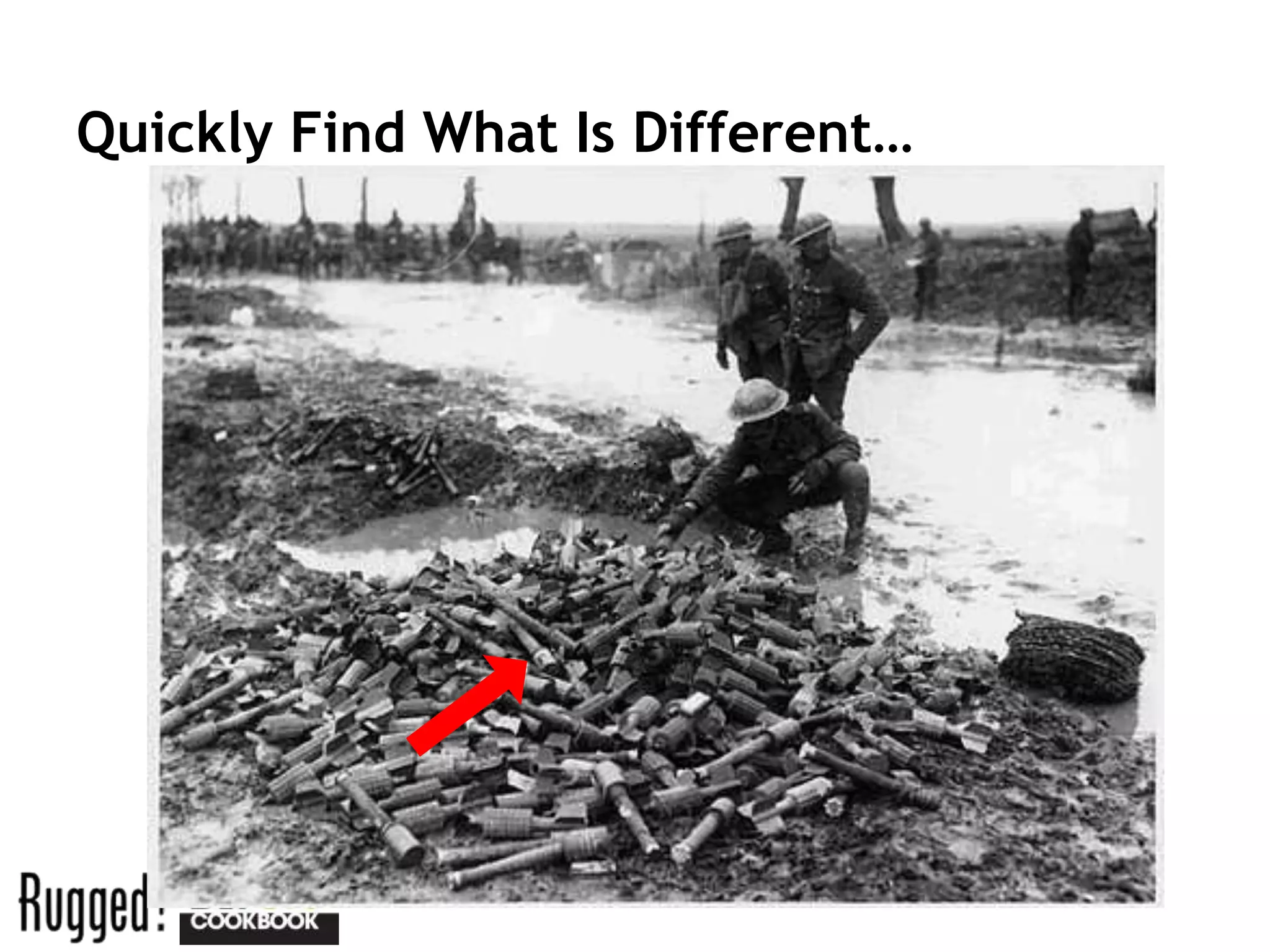 Quickly Find What Is Different…
 