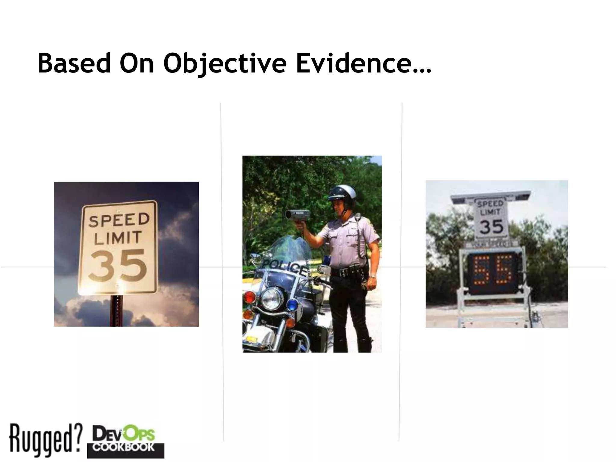 Based On Objective Evidence…
 