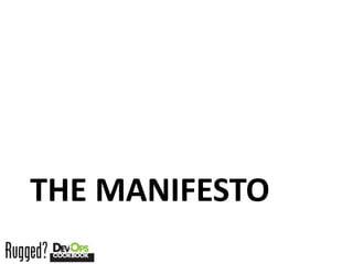 THE MANIFESTO
 