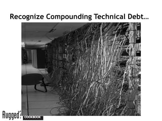 Recognize Compounding Technical Debt…
 