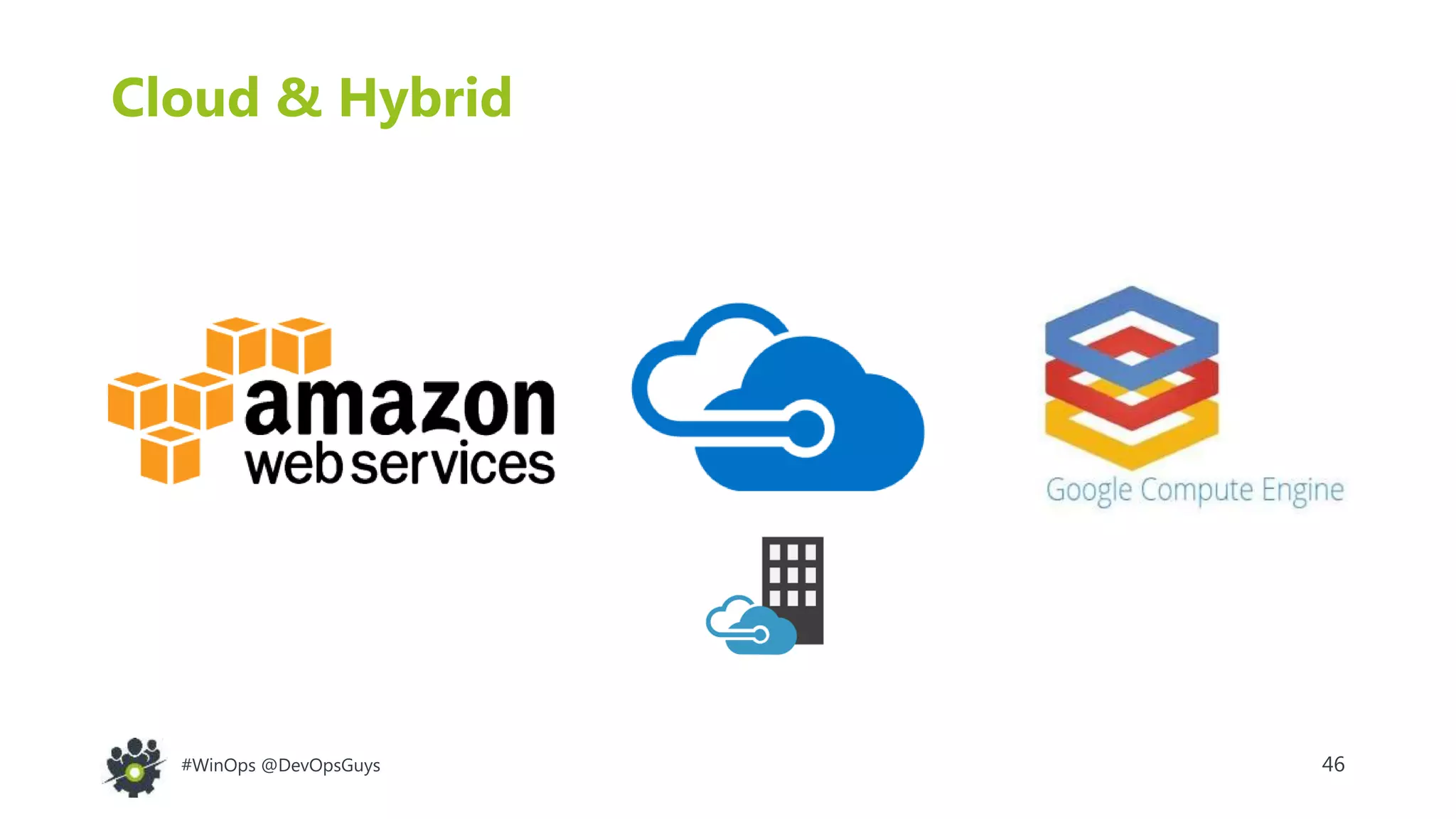 46#WinOps @DevOpsGuys
Cloud & Hybrid
 