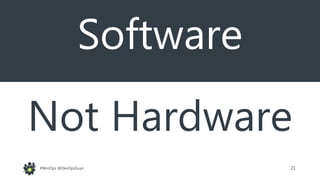 21#WinOps @DevOpsGuys
Software
Not Hardware
 