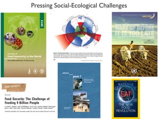 Toward Integrated Analysis of Socio- Ecological Data for Improved Targeting of Resilient Farming Systems - Leigh Winowiecki