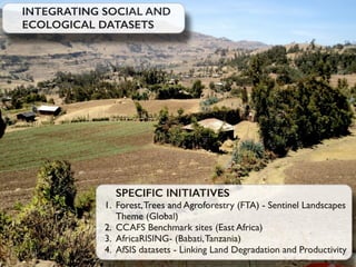 Toward Integrated Analysis of Socio- Ecological Data for Improved Targeting of Resilient Farming Systems - Leigh Winowiecki