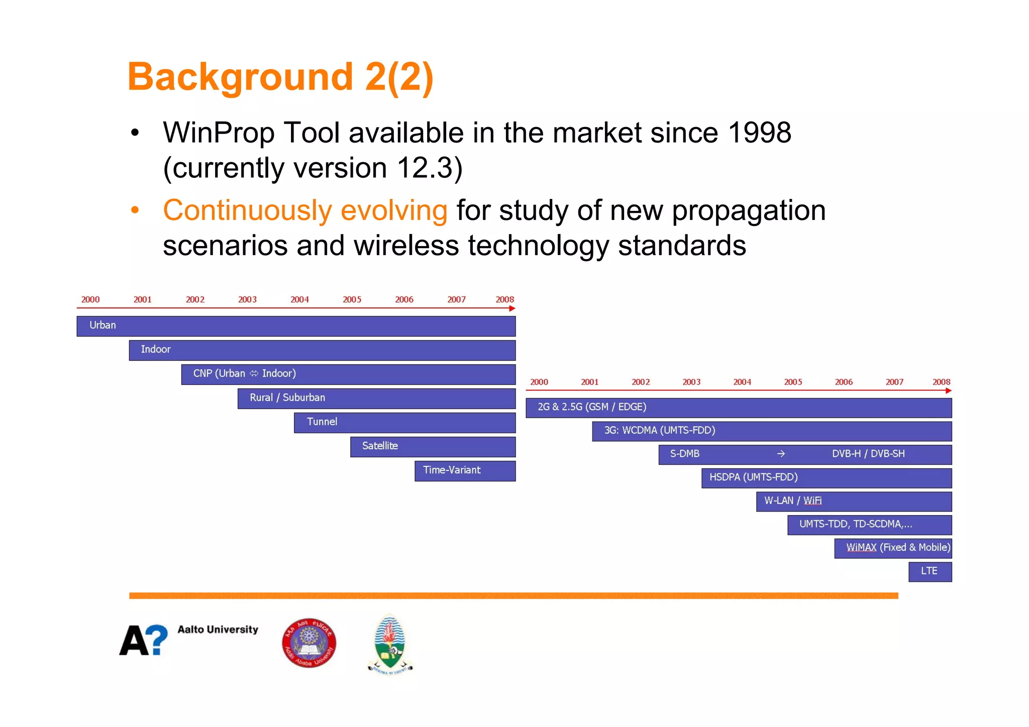 Software products for wireless network radio planning and optimisation