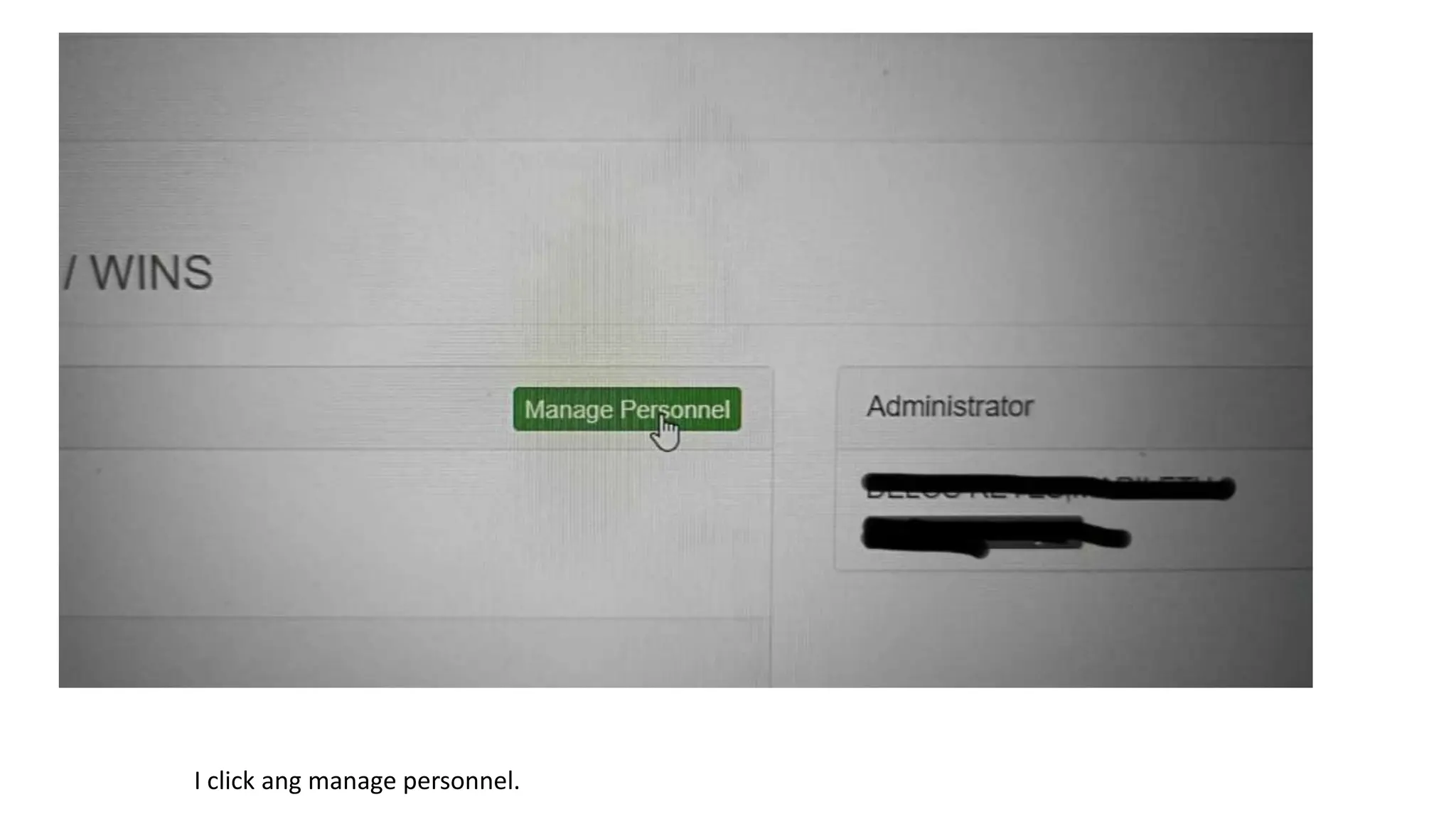 I click ang manage personnel.
