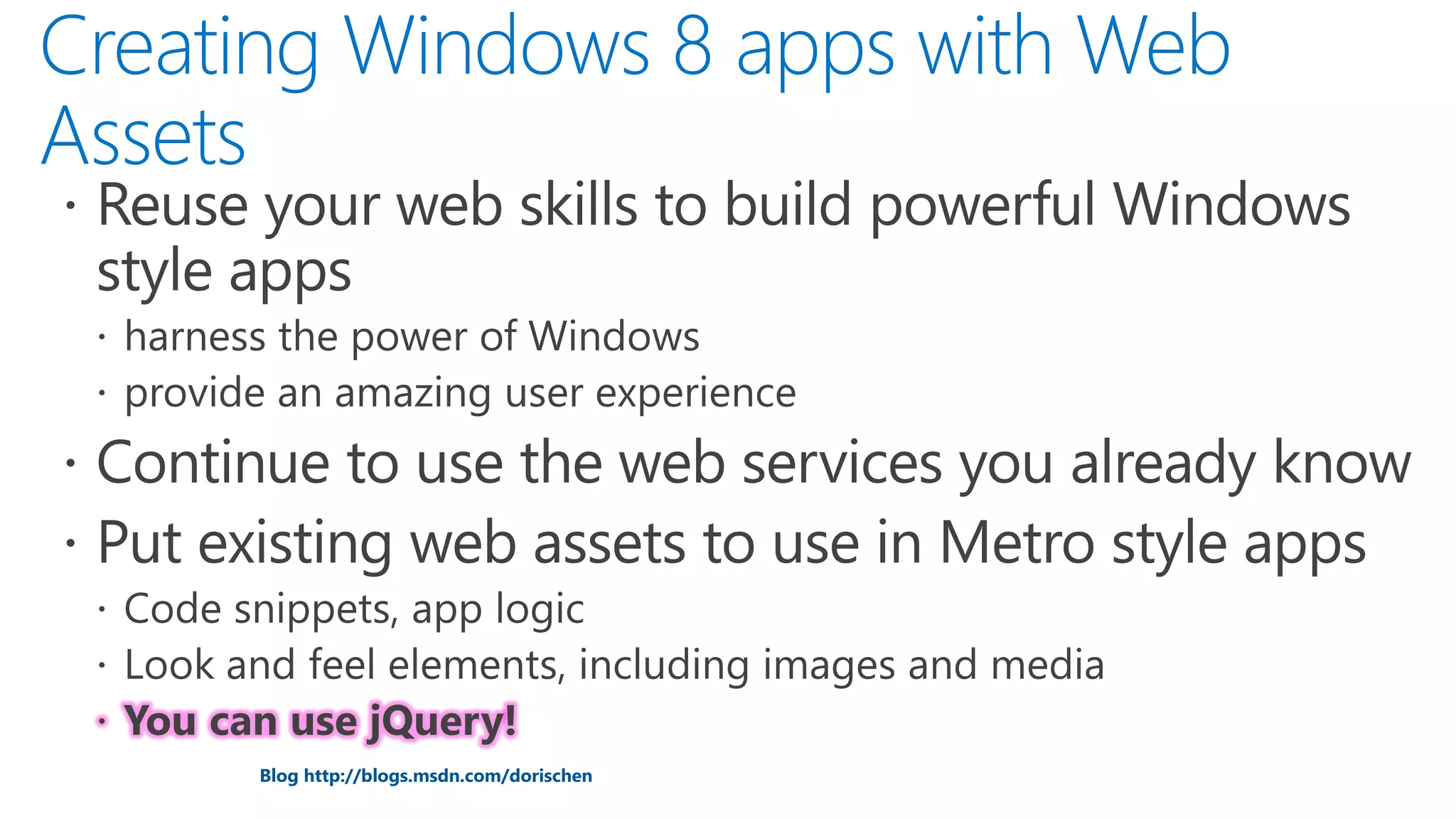 Blog http://blogs.msdn.com/dorischen PAGE 