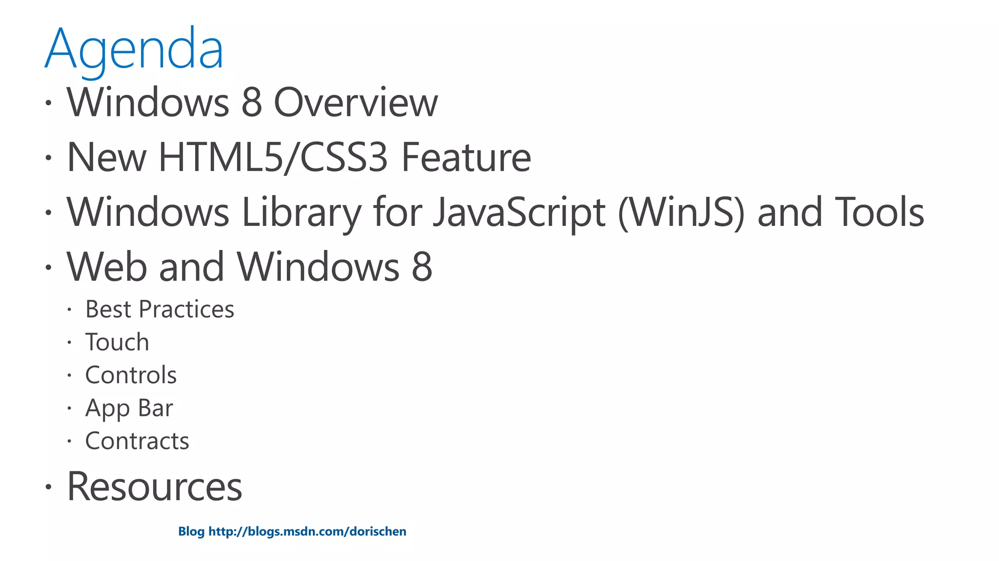 Blog http://blogs.msdn.com/dorischen 