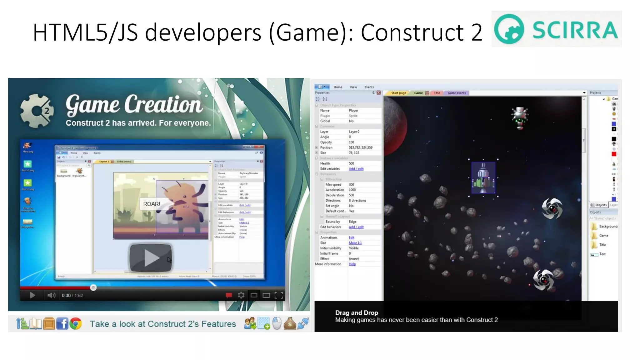 HTML5/JS developers (Game): Construct 2 (Game) Construct2 - cross platform game development for beginners 