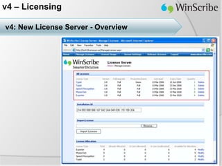 v4 – Licensing

v4: New License Server - Overview
 