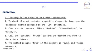 Comprehensive Guide to Java Set Interface and Implementations | PPTX