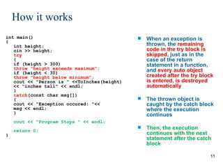 Comprehensive Guide to Exception Handling in C++ Programming | PPT