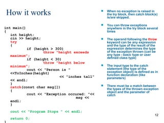 Comprehensive Guide to Exception Handling in C++ Programming | PPT