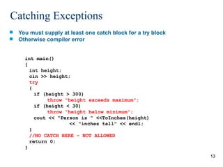 Comprehensive Guide to Exception Handling in C++ Programming | PPT