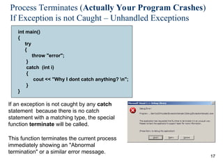 Comprehensive Guide to Exception Handling in C++ Programming | PPT