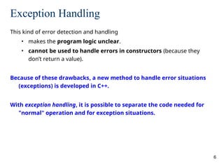 Comprehensive Guide to Exception Handling in C++ Programming | PPT