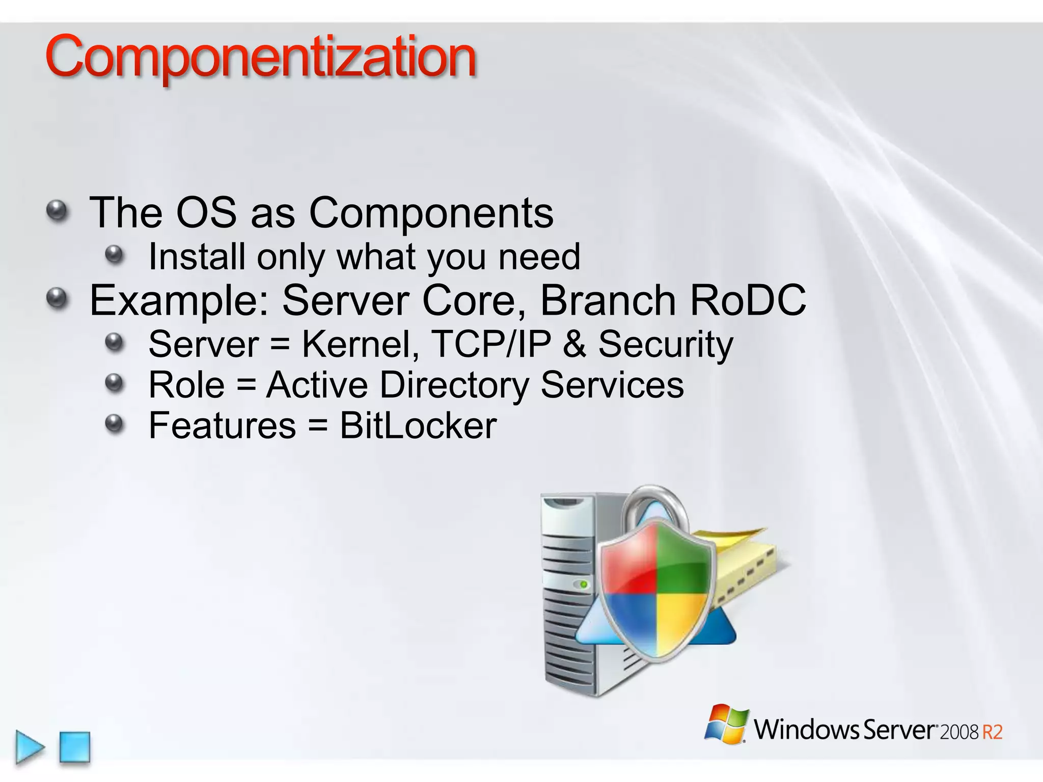 OverviewPerformance & ScalabilityFailover ClusteringStorage PerformanceBackup & Recovery