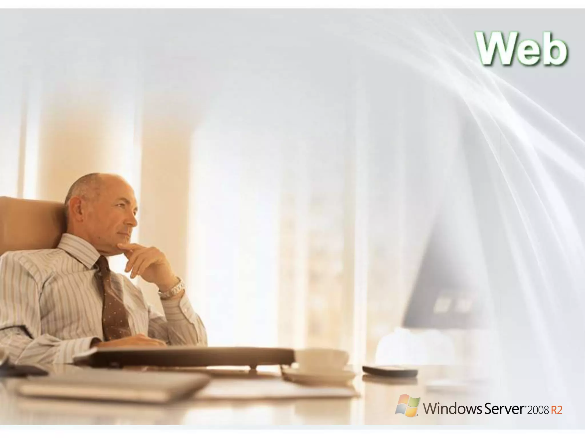 BranchCache™Reduces Wide Area Network (WAN) link utilizationCompletely transparent to the userSupports end-to-end encryption between clients and serversHTTP, SMB and BITS protocols are optimizedTwo deployment models:Distributed modeHosted caching