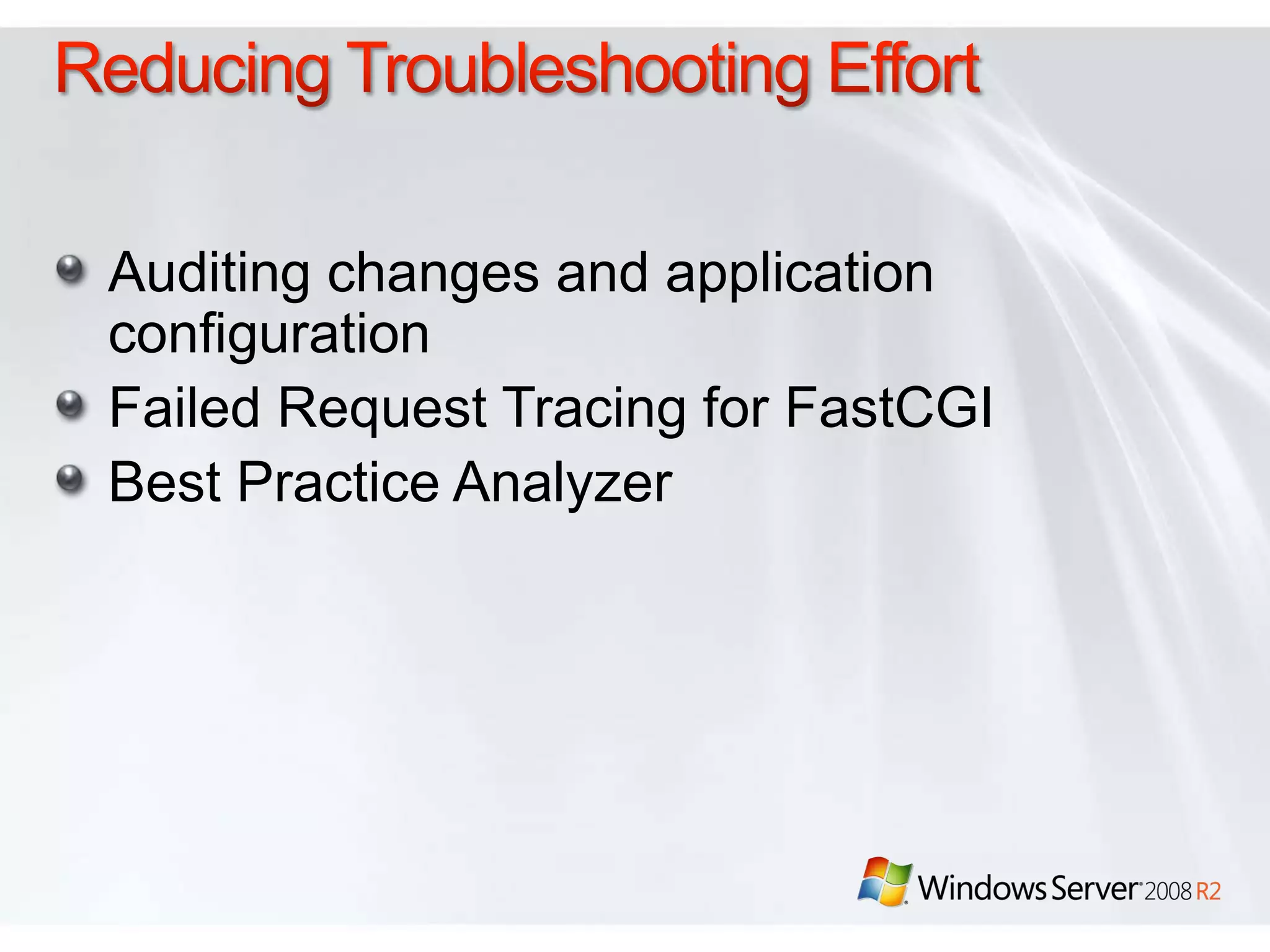 Protection for Mobile DataEncrypt data on removable drivesProvided by BitLocker to Go Drive EncryptionStore encryption keys in Windows Server 2008 R2 Active DirectoryWindows Server 2008 R2 Active Directory