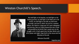 Winston Churchill’s Speech.
 