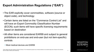 Sanctions & Export Controls: Focus on Medical Devices | PDF